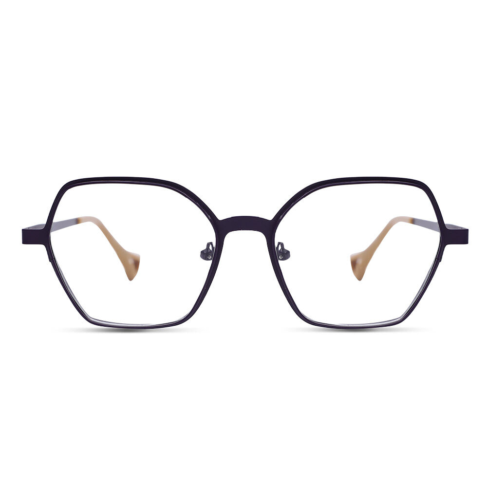 Kenne Geometric Purple Glasses