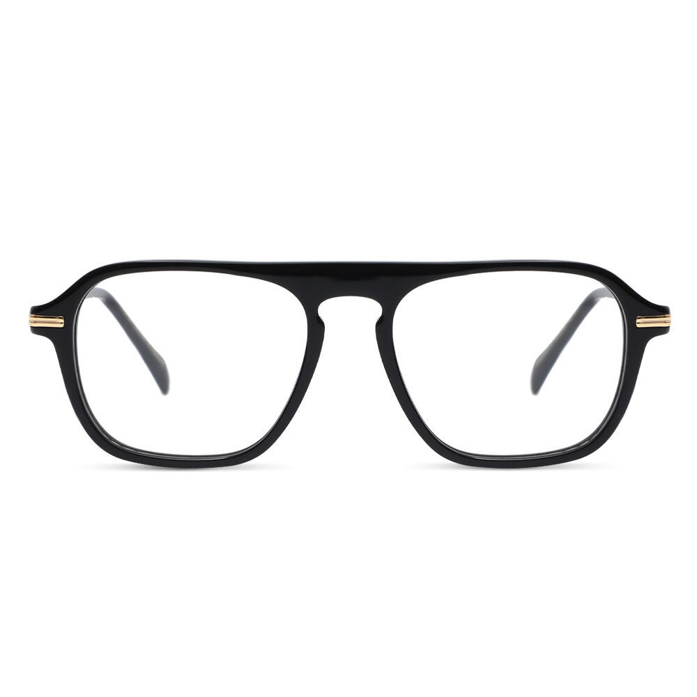 Christoe Aviator Black Glasses