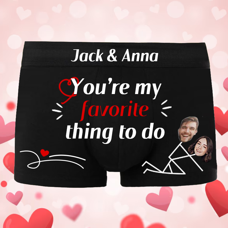 顔写真 似顔絵 名入れ 男性用 下着 パンツ カスタマイズ