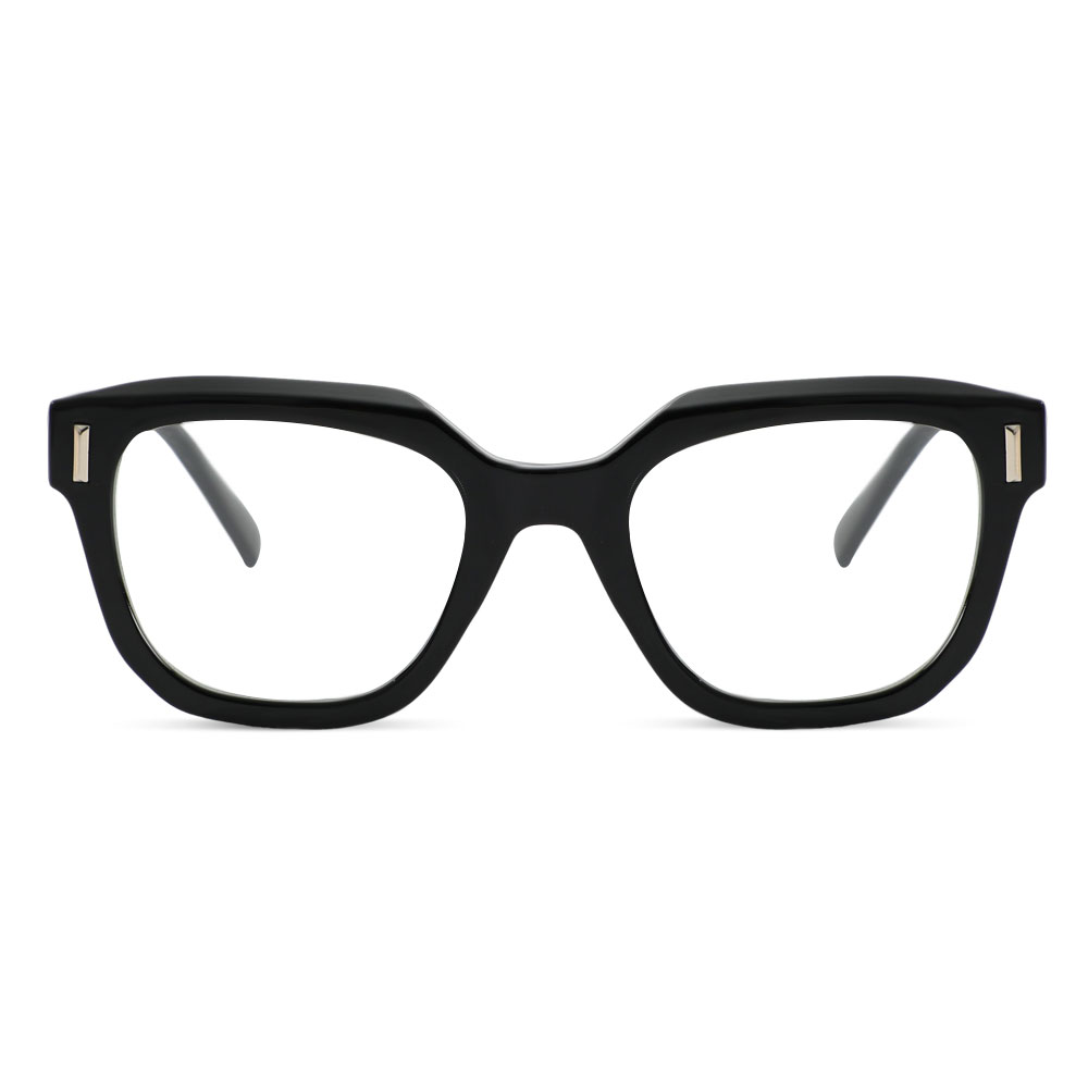 Rob Quadratische Schwarze Brille