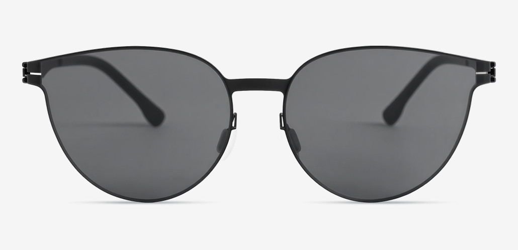 Ruskin Black Round Sunglasses
