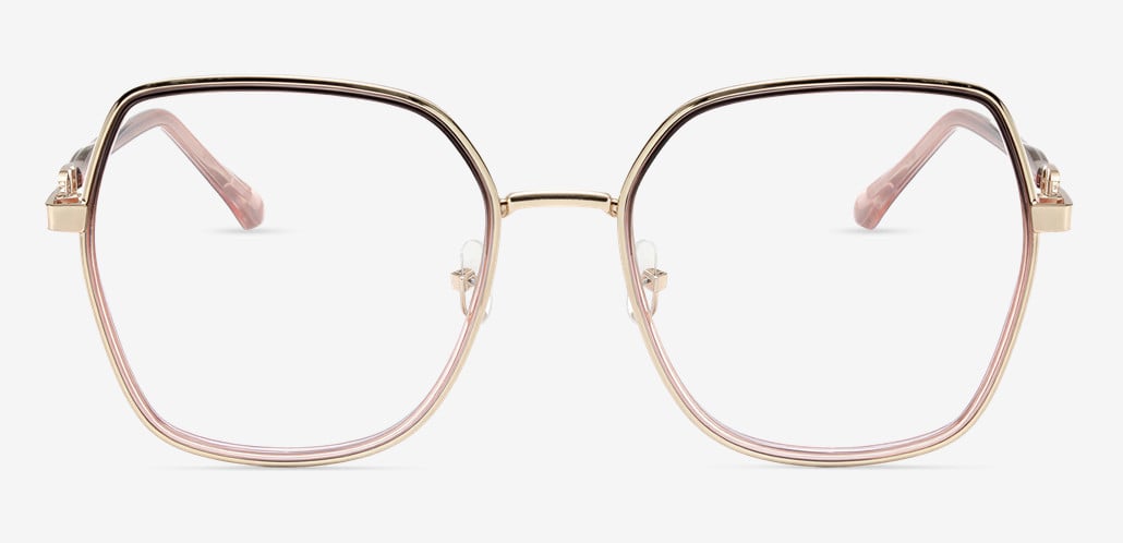 Oliver Lunettes Géométriques Violettes