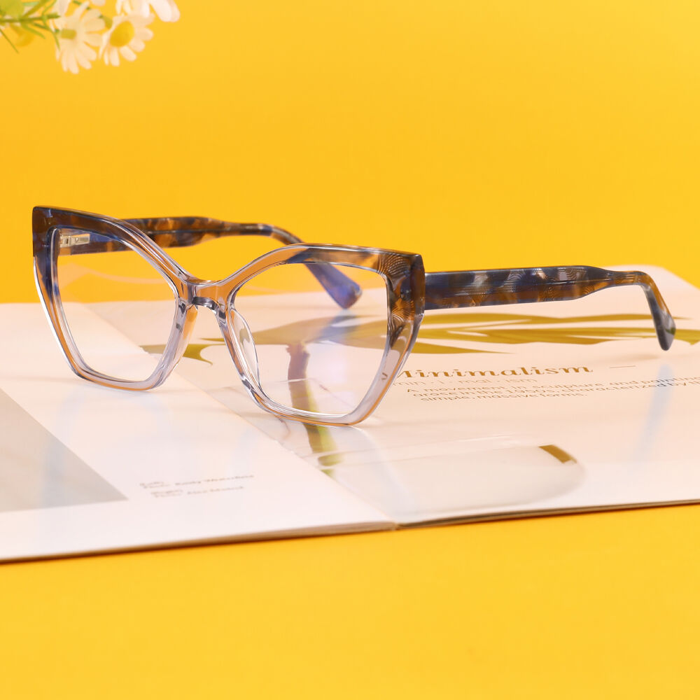 Whitney Cat Eye Blue Glasses