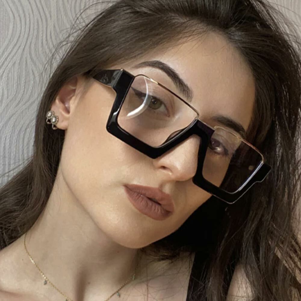 Lunettes de Vue Une Carré Noir