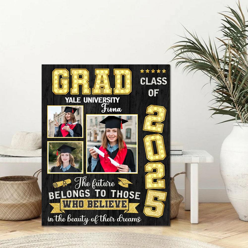 Personalized Picture Canvas Wall Art Creative Present for Graduation