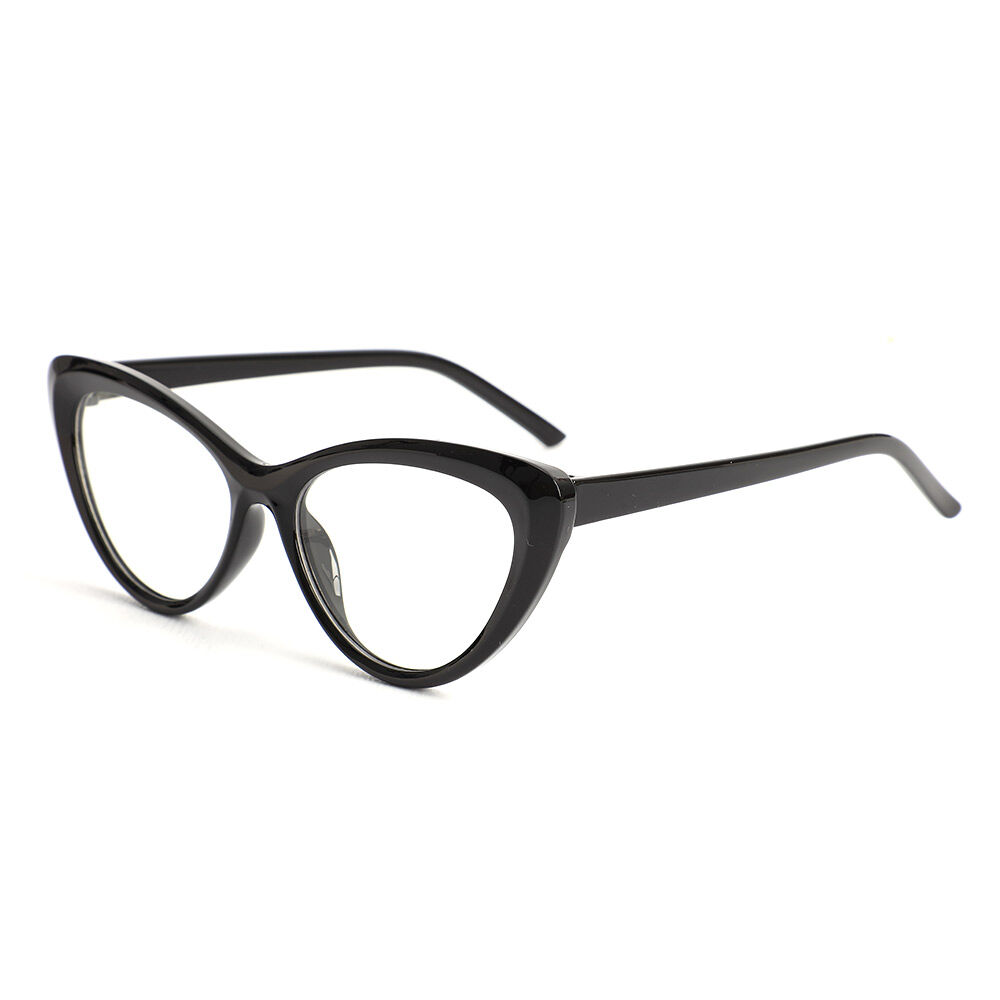 Pearl Cat Eye Schwarze Brille