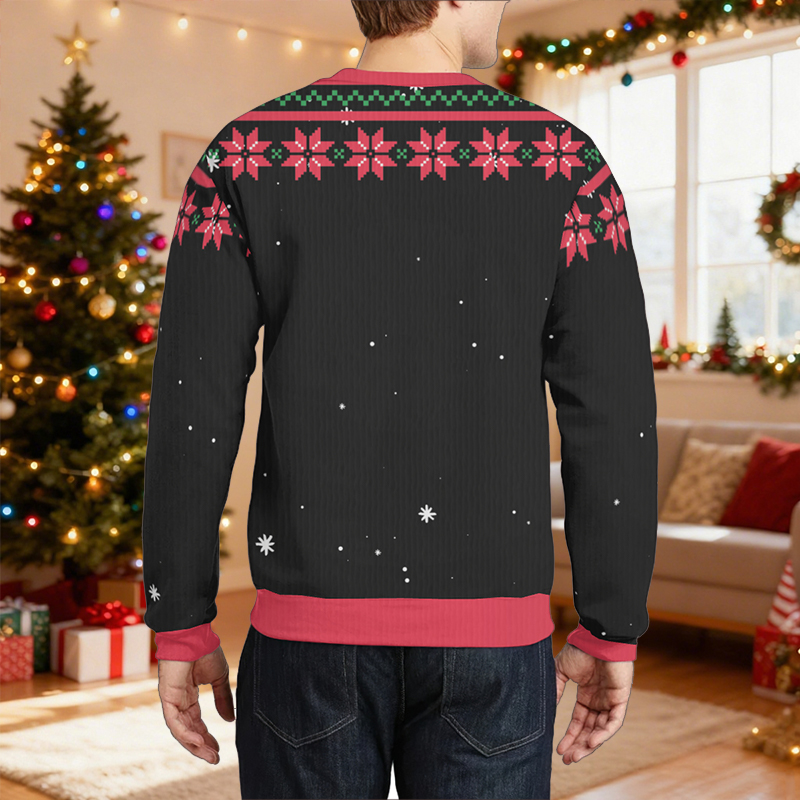 Personalized Ugly Sweater Unisex Grandpa's Little Snowman Custom Kids Design Cute Christmas Gift for Family