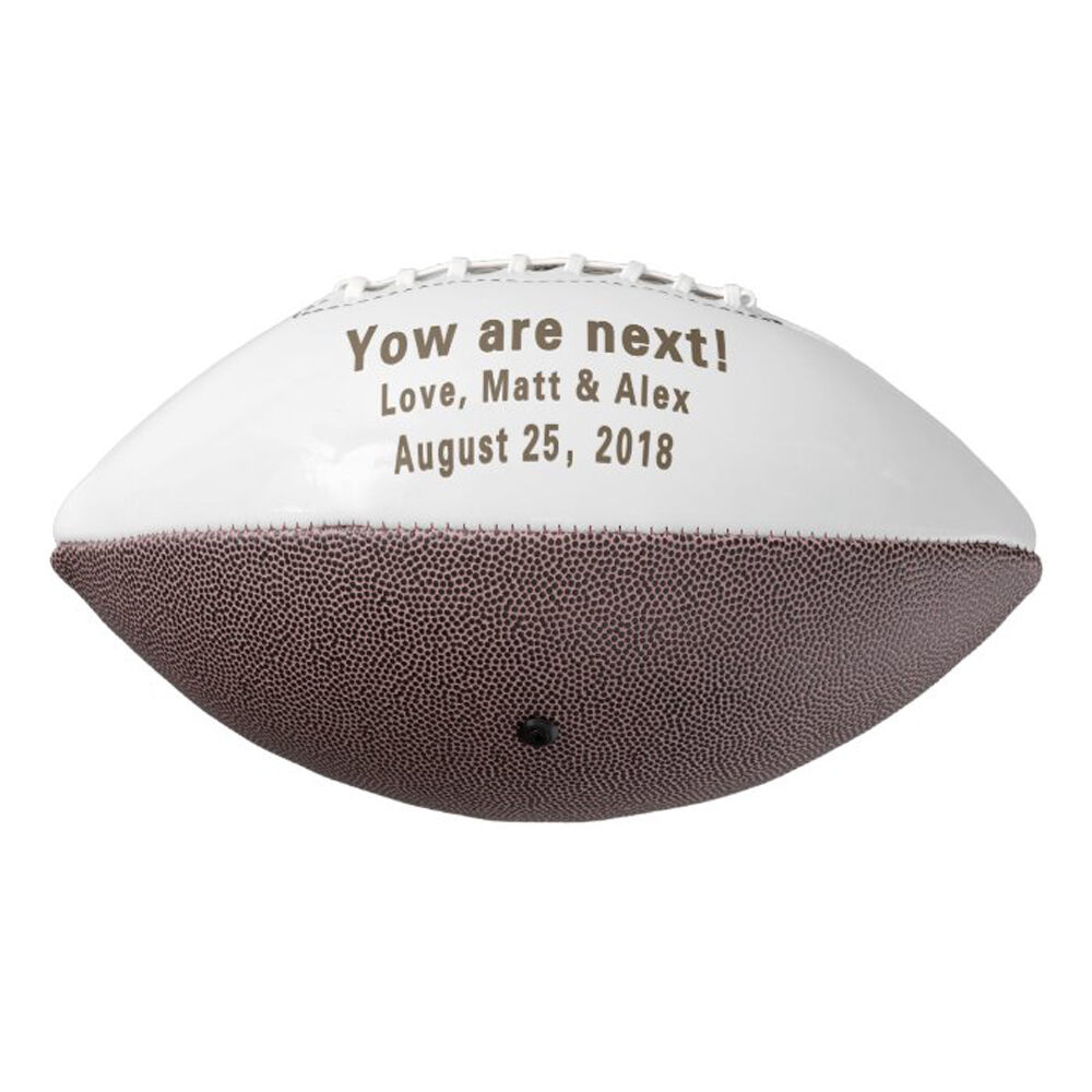 Personalized Football with Name and Other Text as a Gift for the Best Man at the Wedding