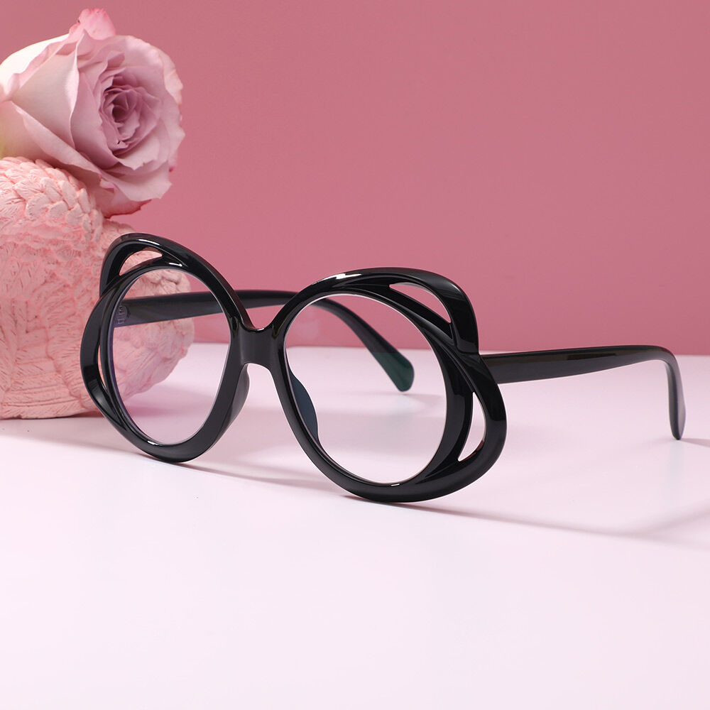 Harold Round Black Glasses