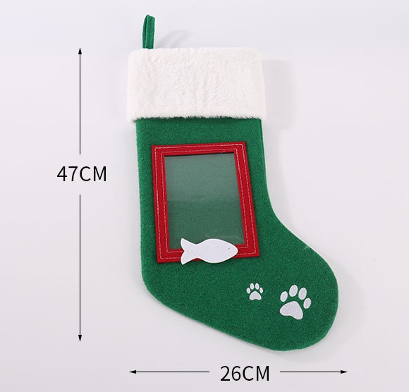 Personalized Christmas Stockings Customized Photo and Embroidered Name Gifts for Pet Lovers