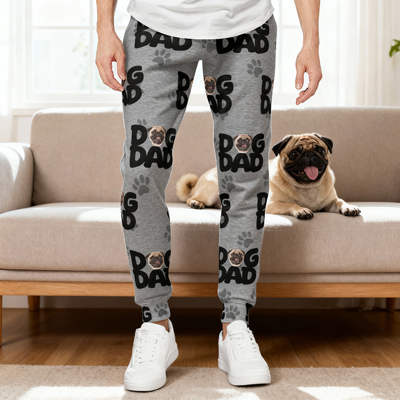 Pantaloni della tuta unisex personalizzati con foto personalizzata e disegno Regalo perfetto per gli amanti degli animali domestici