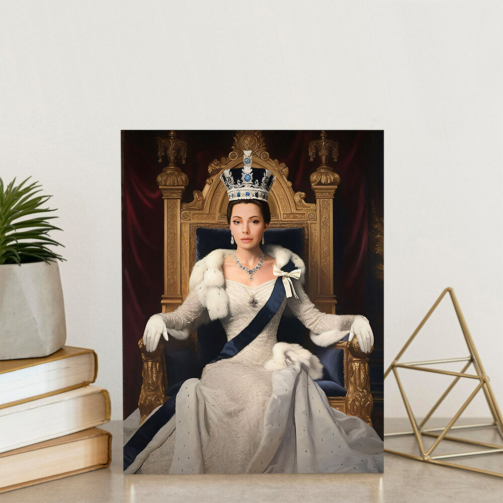 Customized Royal Queen Portrait Gift Royal from Head Photo