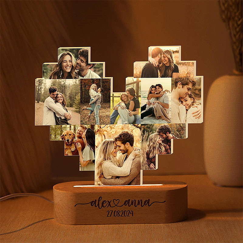 Personalized Picture Night Light Wonderful Gift for Your Love