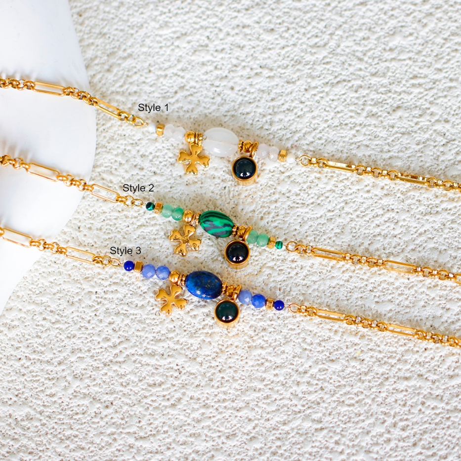 Bracciale personalizzato con immagine proiettata e perline colorate Regalo per ragazza