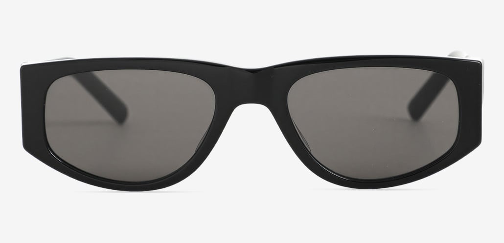 Lily Black Rectangle Sunglasses