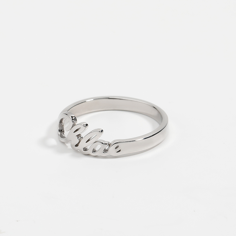 シンプル ネーム リング