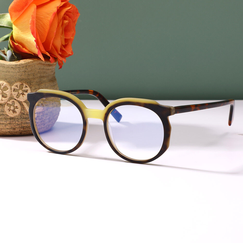 Regi Round Yellow Glasses