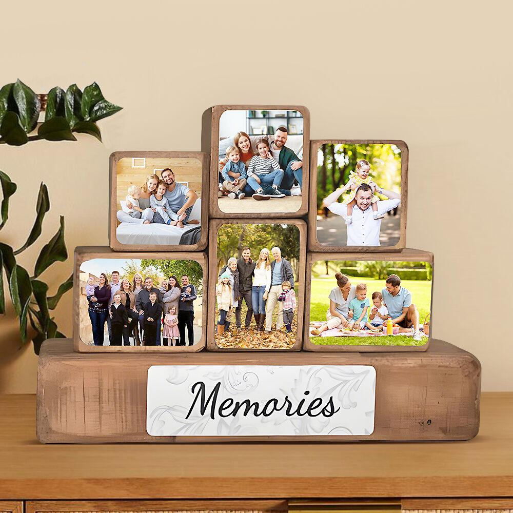 Personalized Photo Cube Building Blocks Customized Family Photos Warm Gifts