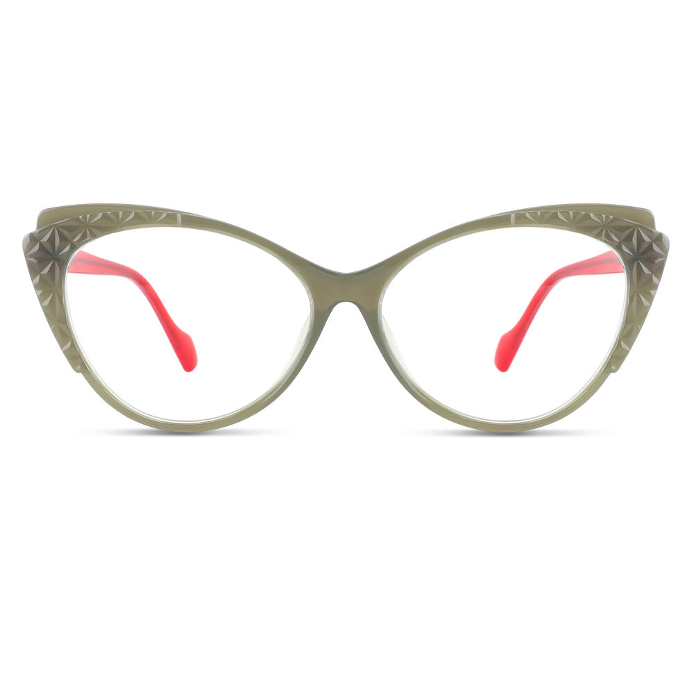 Titus Cat Eye Green Glasses