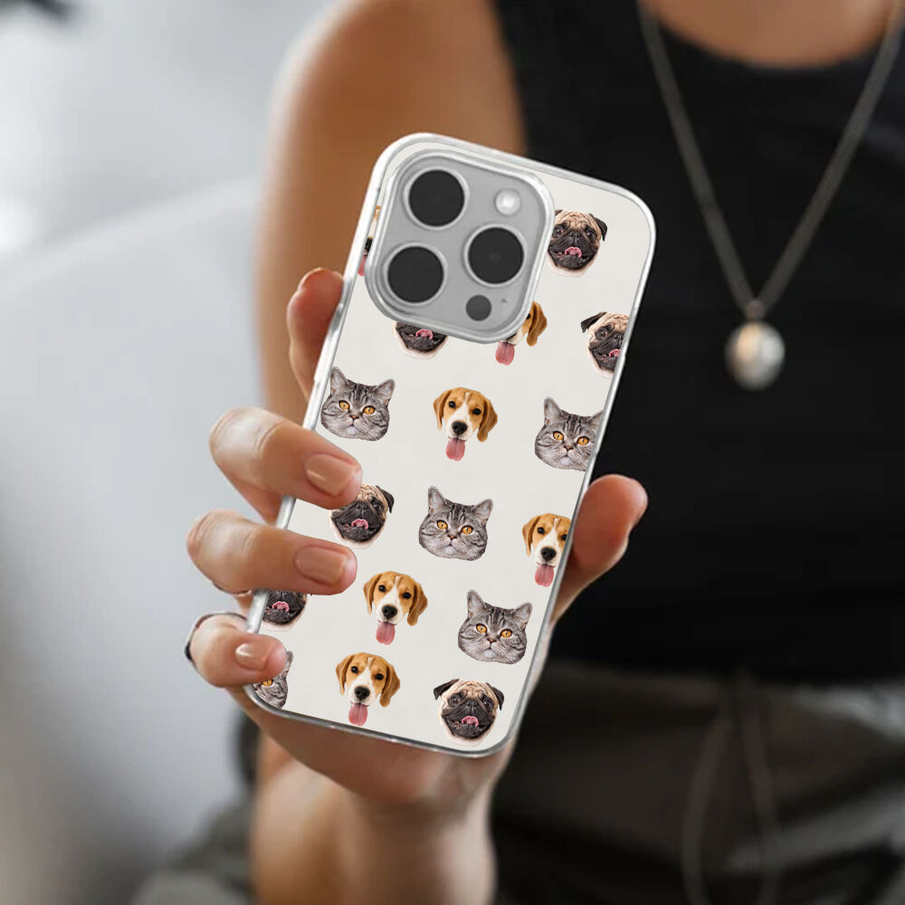 Personalized Mobile Phone Case Customized Pet Face Photo Warm Gift For Friends