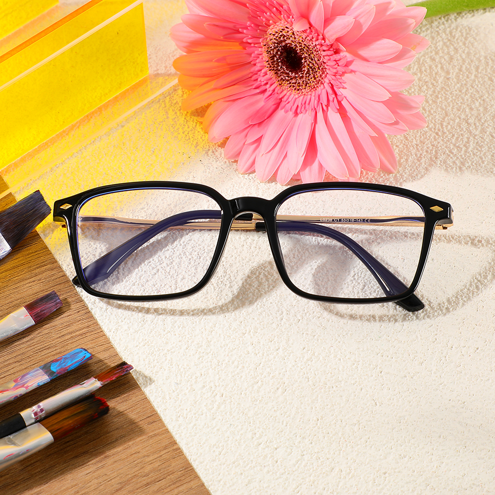 Occhiali da Vista Hamil Rettangolare Nero 