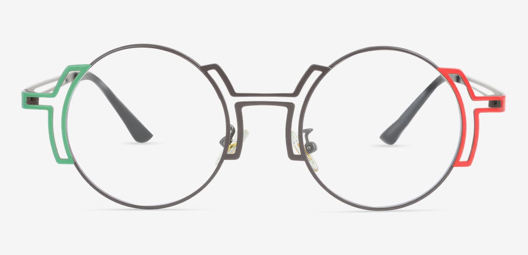 Albert Brown Round Glasses