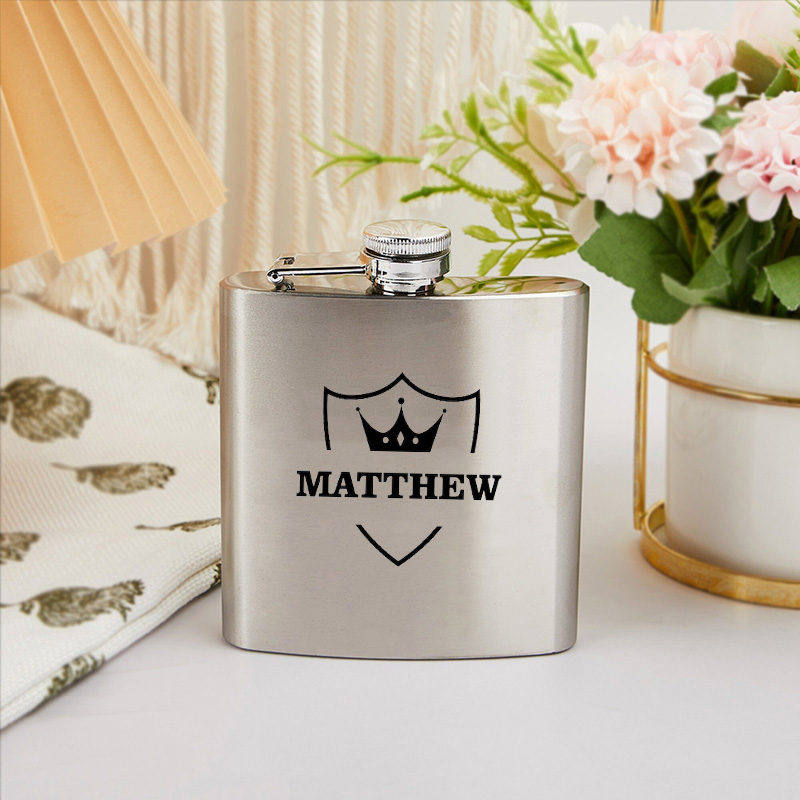 名入れ スキットル ステンレス ウイスキーボトル カスタマイズ