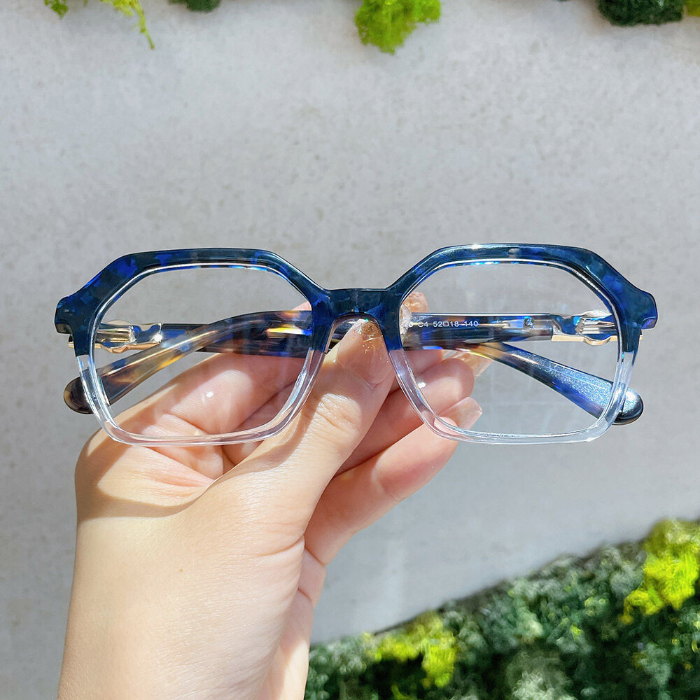 Tonee Geometric Clear Glasses