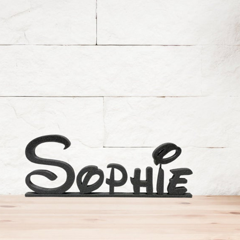 Personalized 3D Printed Name Ornaments Cute Home Decoration