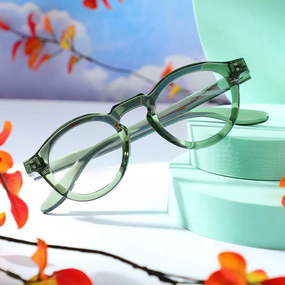 Donahue Runde Grüne Brille