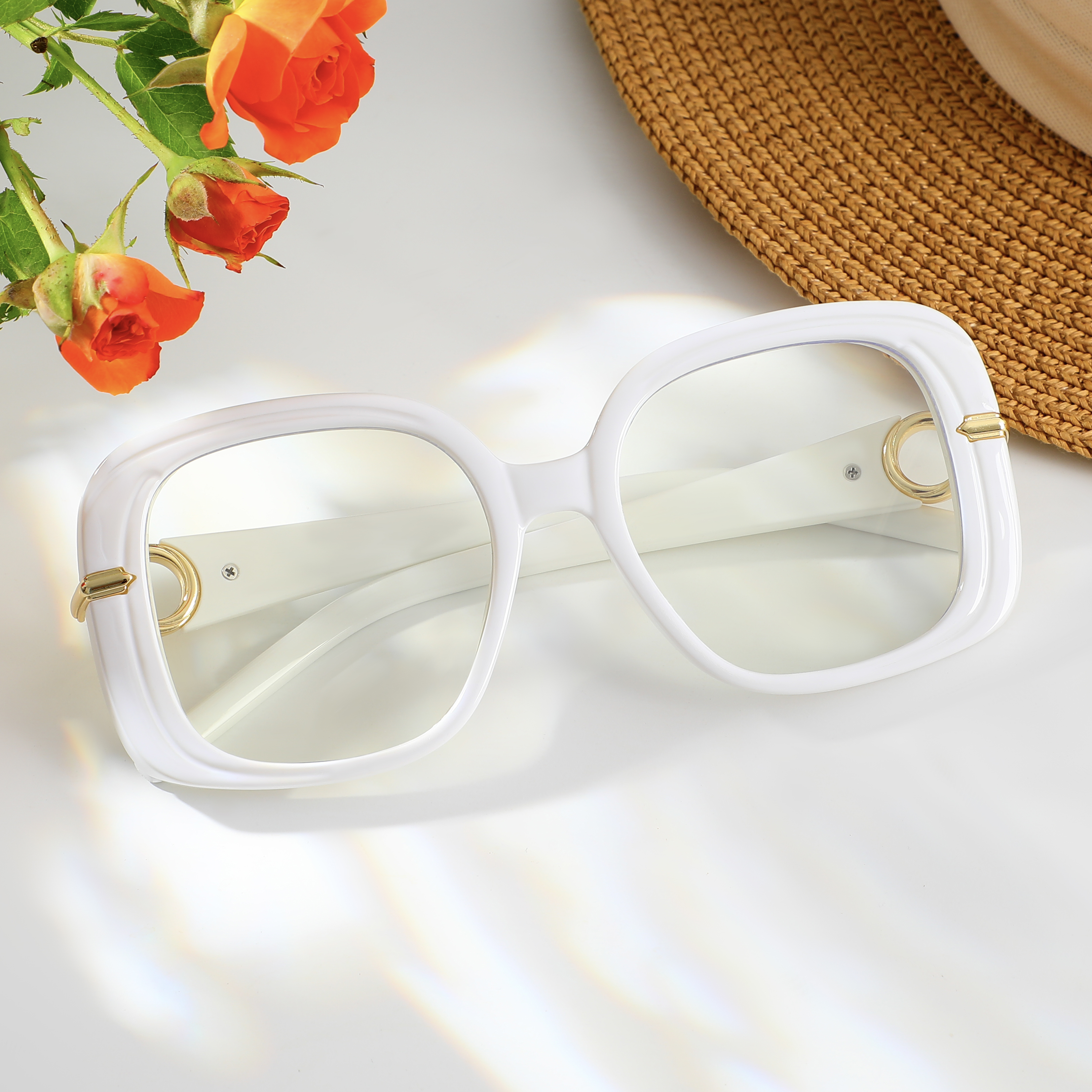 Occhiali da Vista Isabel Quadrato Bianco