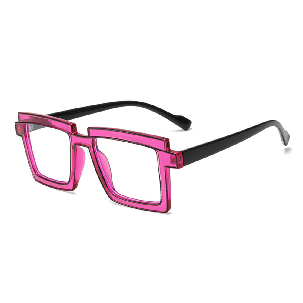 Flossie Quadratische Lila Brille