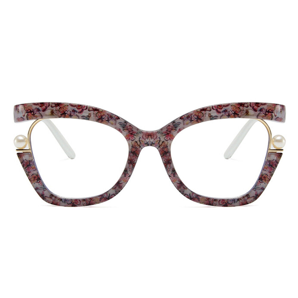 Halona Cat Eye Floral Glasses