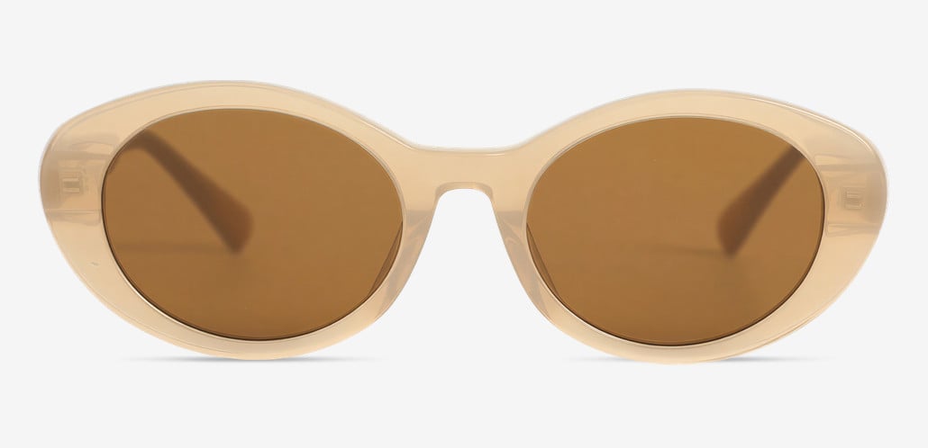 Price Lunettes de soleil Ovales Marron