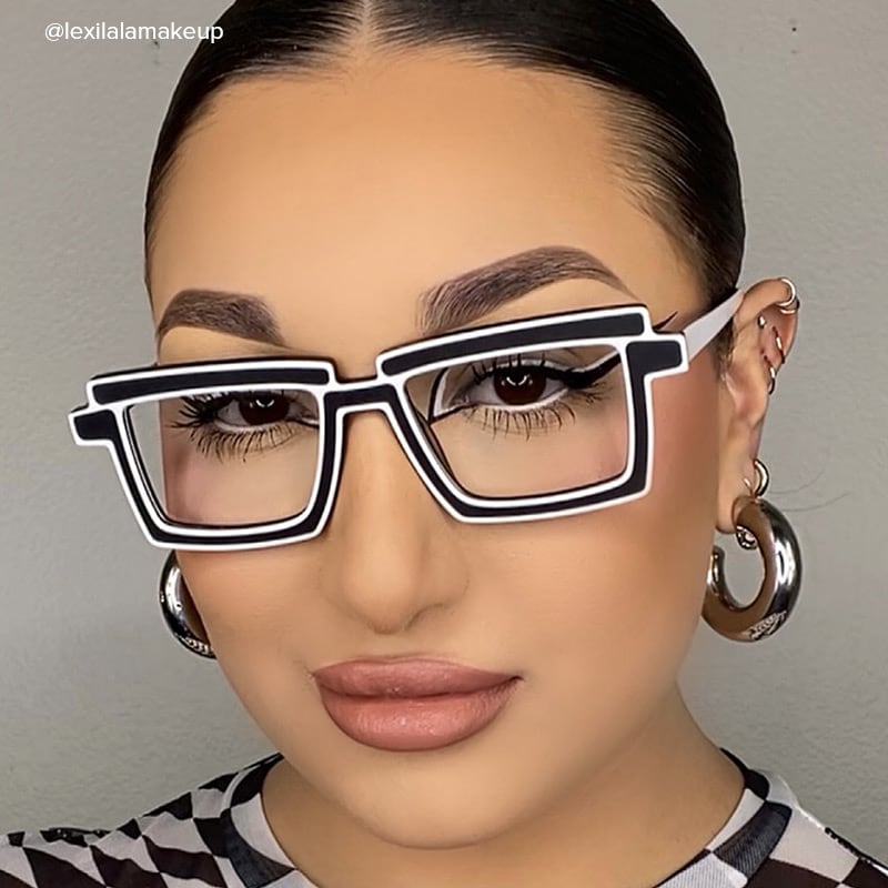 lossie Square Black Glasses