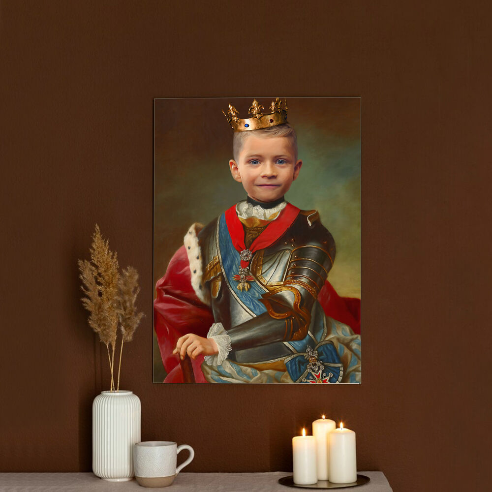 Customized Head Photo Kids Vintage Royal Portrait Frame