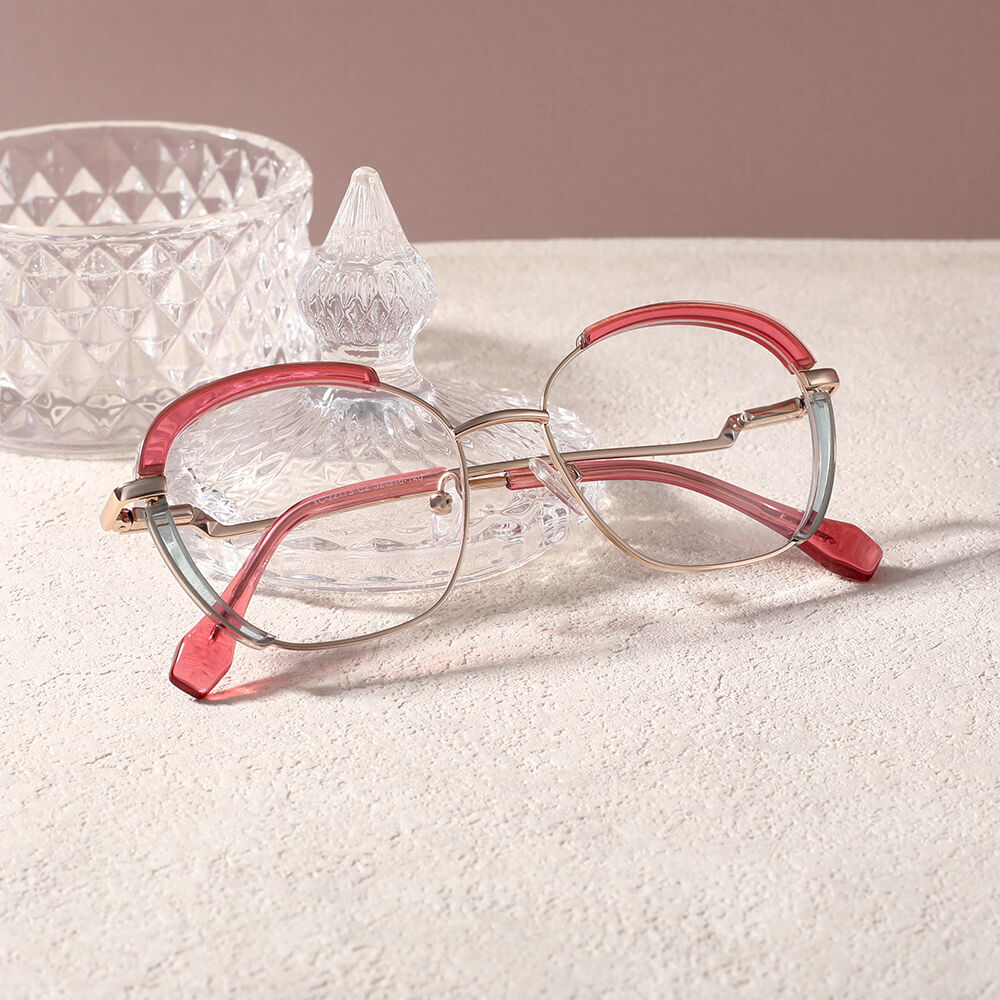 Occhiali da Vista Alyssa Poligono Rosa 