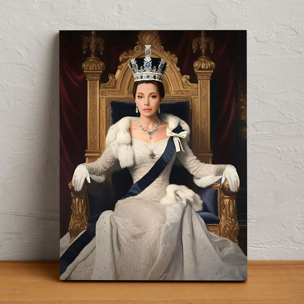 Customized Royal Queen Portrait Gift Royal from Head Photo