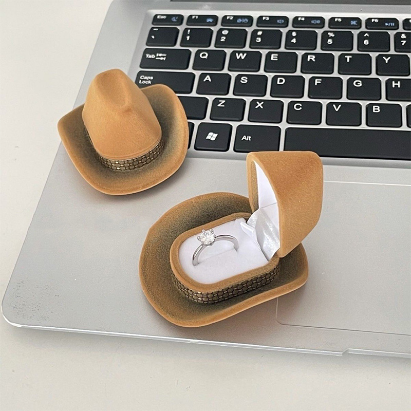 Western Cowboy Hat Ring Box Without Ring fun gift for her