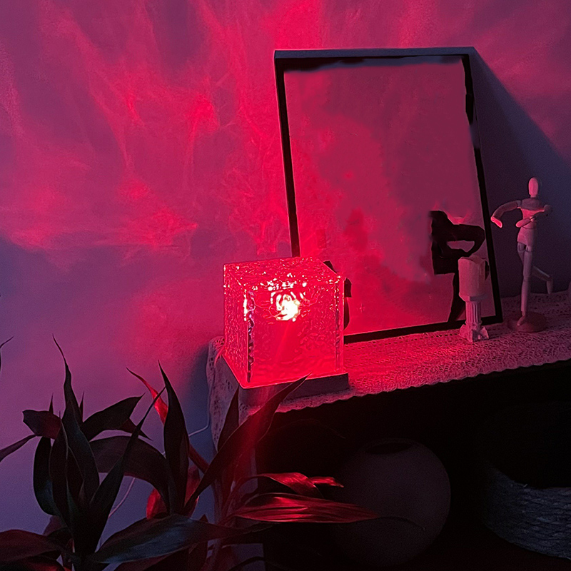 波紋 ライト水波紋 ナイトライト 16色 投影機能 リモコン付き USB給電式