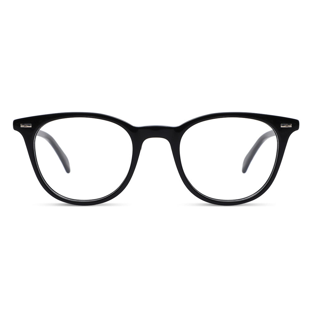 Kimb Round Black Glasses