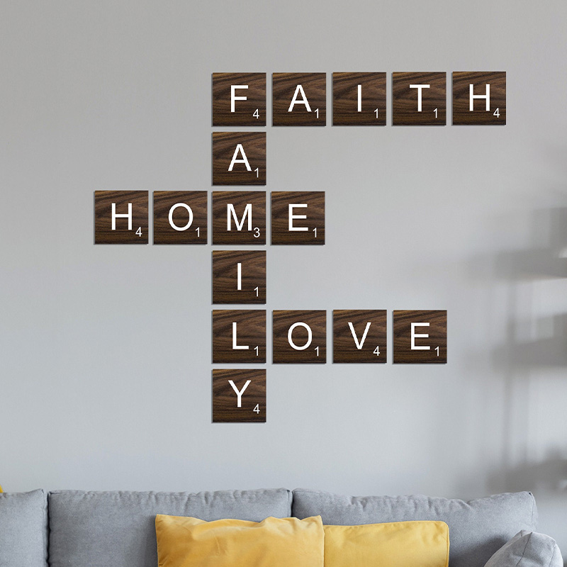 Personalized Wall Scrabble Warm Home Decor Gifts For The Family