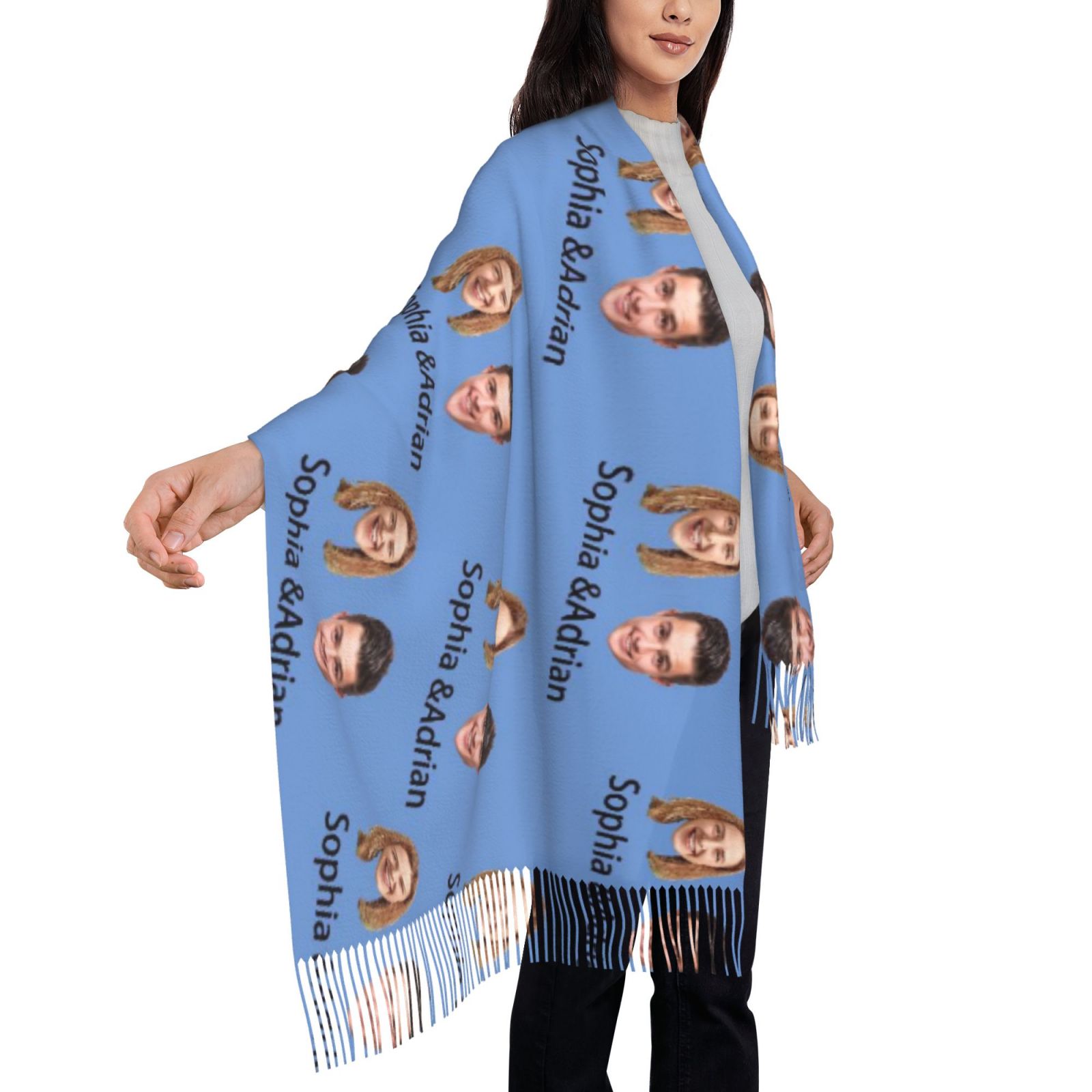 Customize Couple Scarves with Photo and Create a Sweet Valentine's Day Gift for Your Boyfriend