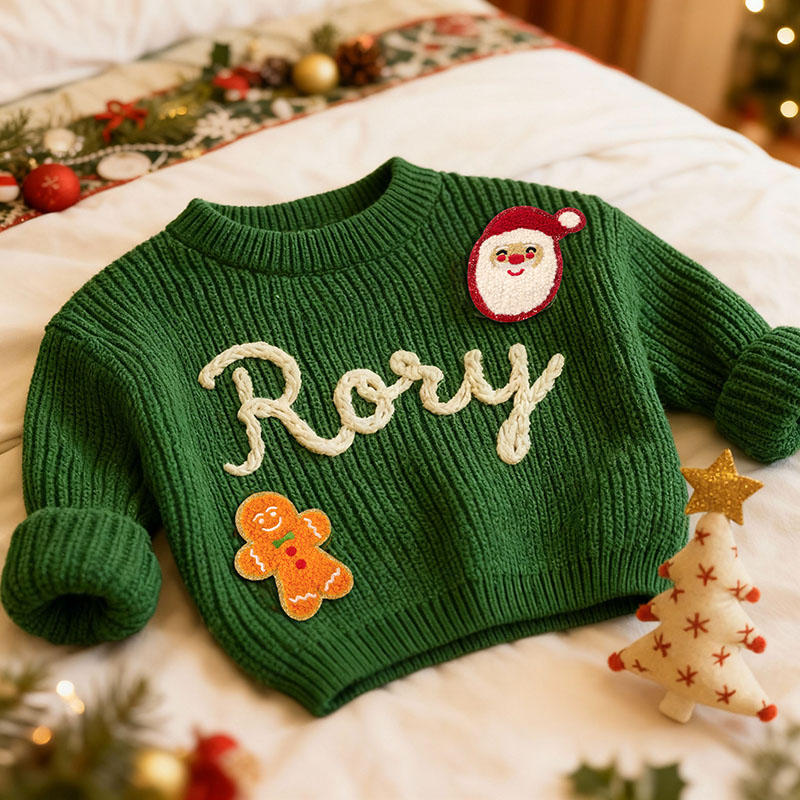 Maglione personalizzato fatto a mano con nome un caldo regalo di Natale