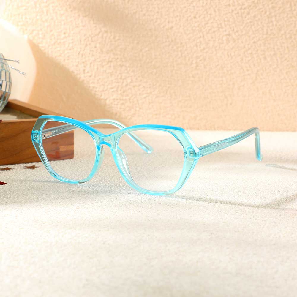 Eddie Cat Eye Blaue Brille
