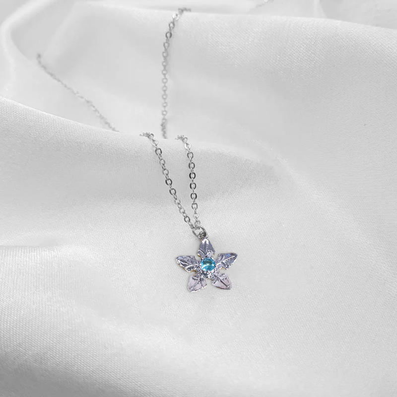 Custom Birthstone Necklace Tree Star Leaf Necklace the Land Before Time Star Necklace for Her