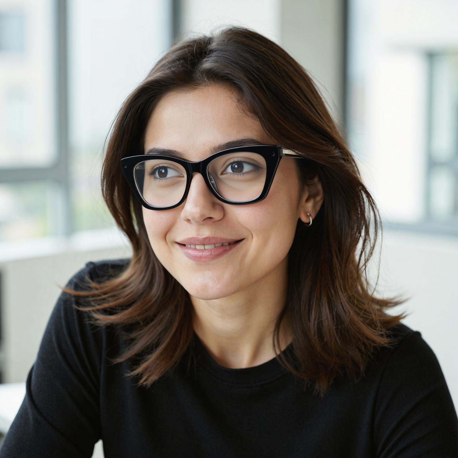 Ivy Cat Eye Schwarze Brille