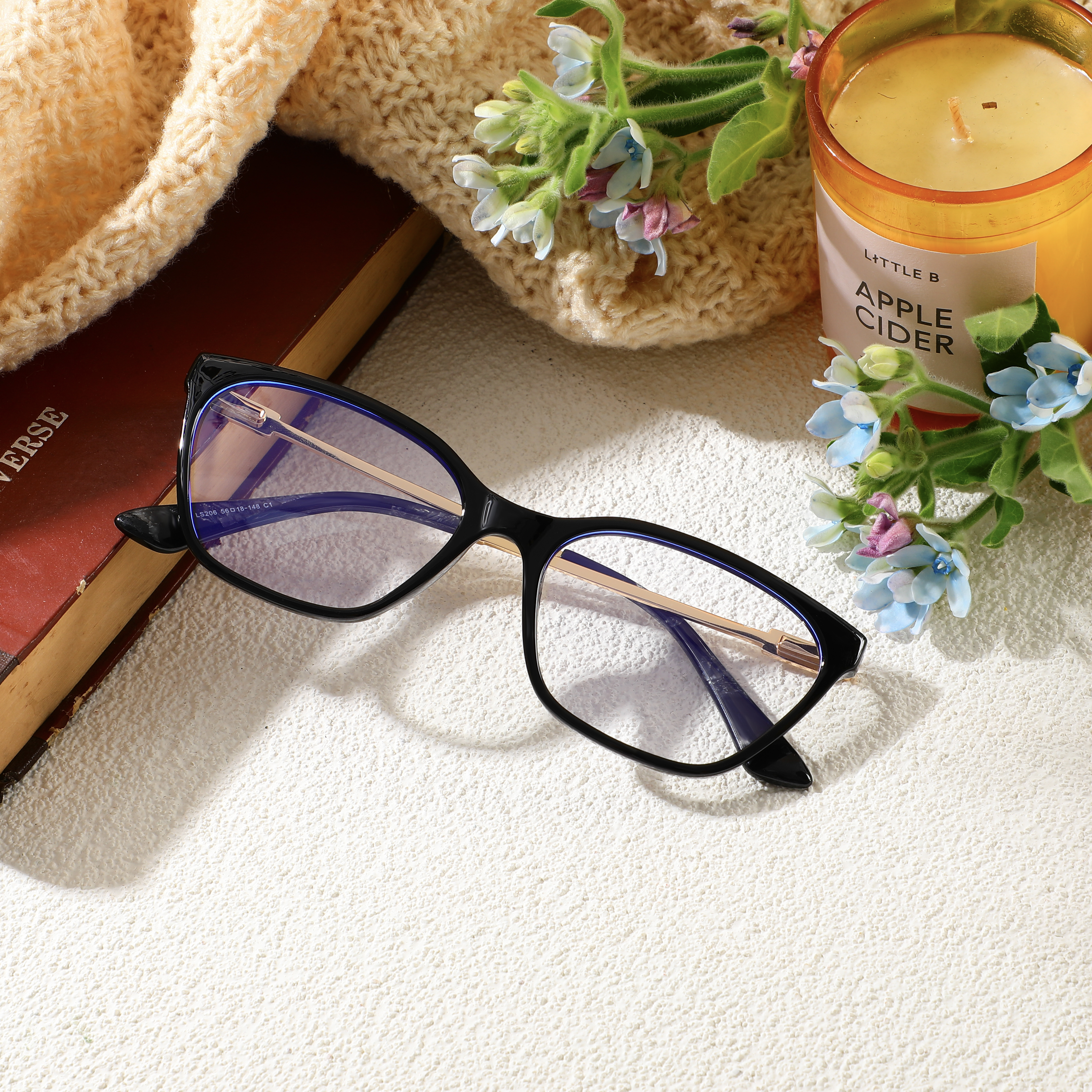 Lunettes de Vue Dora Cat Eye Noir 