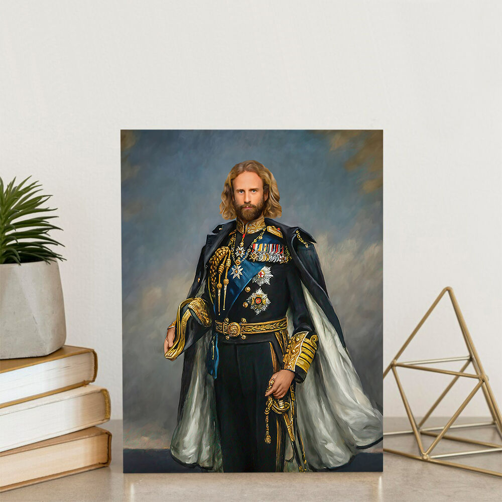 Custom Renaissance Portrait King Painting from Head Photo