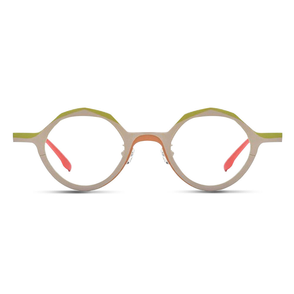 Christe Geometrische Beige Brille